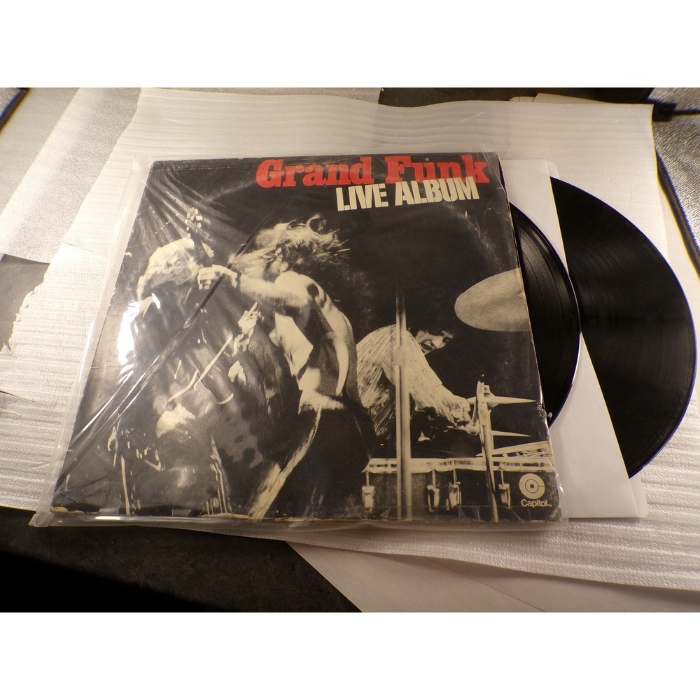 Grand Funk Railroad Live Album Double Vinyl LP Capitol Records 1970 SWBB-633